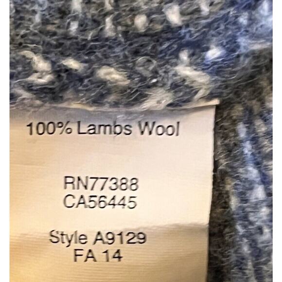 J.CREW Sweatshirt Sweater Crewneck 100% Lambswool Gray Blue Knit Men’s Sz L - Picture 9 of 9